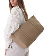 CALVIN KLEIN HARDWARE EMBLEM PEBB Sacoșă de cumpărături taupe de deșert - Genți femei - 2