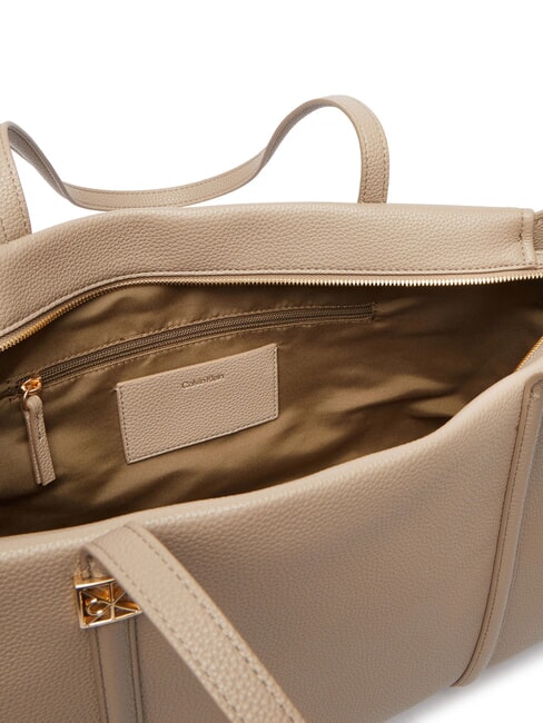 HARDWARE EMBLEM PEBB Sacoșă de cumpărături taupe de deșert - Genți femei