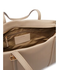 CALVIN KLEIN HARDWARE EMBLEM PEBB Sacoșă de cumpărături taupe de deșert - Genți femei - 5