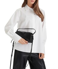 CALVIN KLEIN EMBOSSED LOGO BUSINE Geantă de m&acirc;nă, cu curea de umăr pe negru - Genți femei - 2