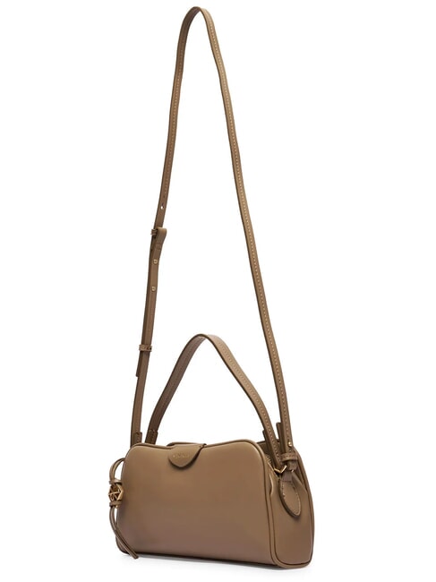 EMBOSSED LOGO BUSINE Geantă de m&acirc;nă, cu curea de umăr taupe de deșert - Genți femei