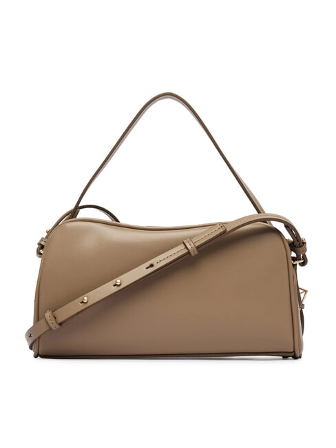 EMBOSSED LOGO BUSINE Geantă de m&acirc;nă, cu curea de umăr taupe de deșert - Genți femei