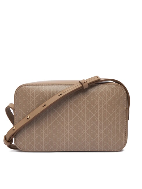 COATED EMBLEM Geantă de umăr mini deșert taupe aop - Genți femei