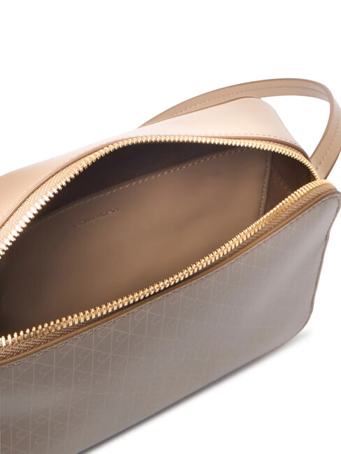 COATED EMBLEM Geantă de umăr mini deșert taupe aop - Genți femei