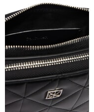 CALVIN KLEIN QUILTED EMBLEM Geantă de umăr mini pe negru - Genți femei - 5