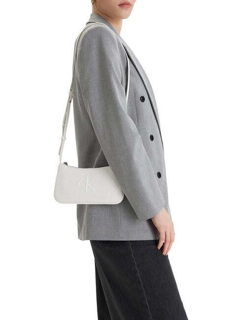 BOLD MONOGRAM Geantă de umăr mini alis alb - Genți femei