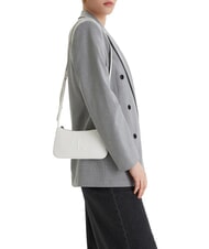 CALVIN KLEIN BOLD MONOGRAM Geantă de umăr mini alis alb - Genți femei - 4