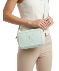 CALVIN KLEIN BOLD MONOGRAM Geantă de umăr mini șoaptă albastră - Genți femei - 5