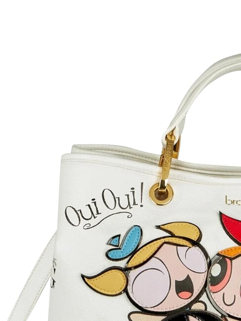 VOYAGE Geantă de m&acirc;nă, cu curea de umăr alb - Genți femei