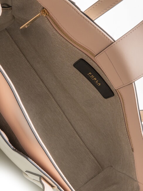 RIVA Geantă de umăr, piele CREMĂ - Genți femei