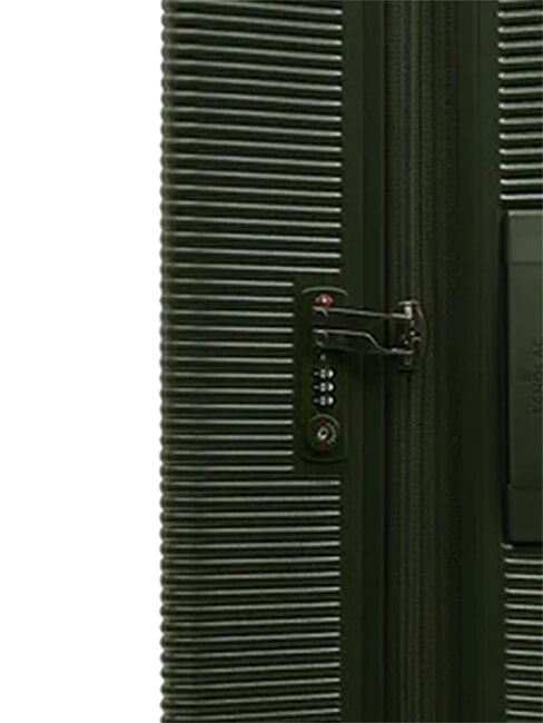 ULTIMA Cărucior mare, rigid, extensibil măsliniu &icirc;nchis - Trolere rigide