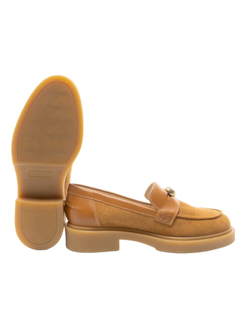 CAMPIONARIO - SFERA  Mocasini din piele brandy + bază de miere - Pantofi femei