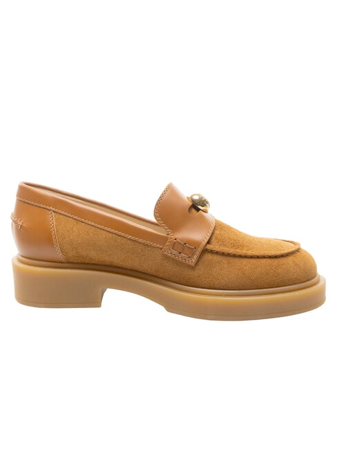 CAMPIONARIO - SFERA  Mocasini din piele brandy + bază de miere - Pantofi femei