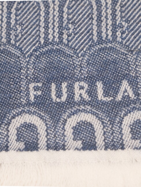 CAMPIONARIO - NET  Stolă de l&acirc;nă tonuri de denim - Eșarfe