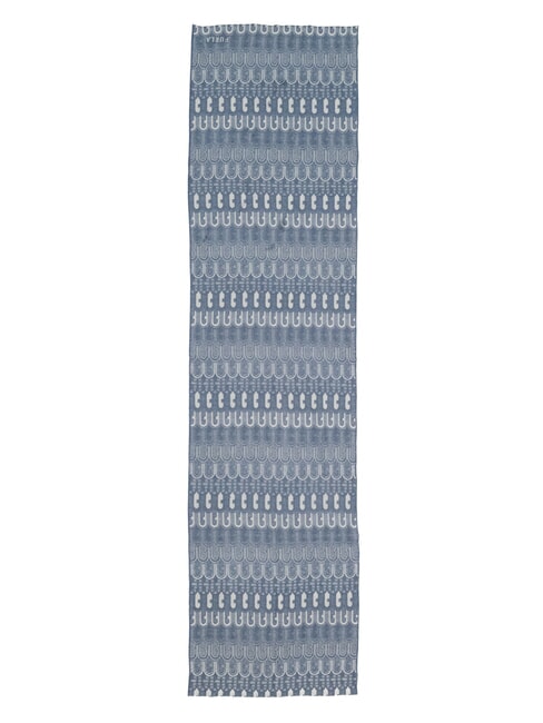 CAMPIONARIO - NET  Stolă de l&acirc;nă tonuri de denim - Eșarfe