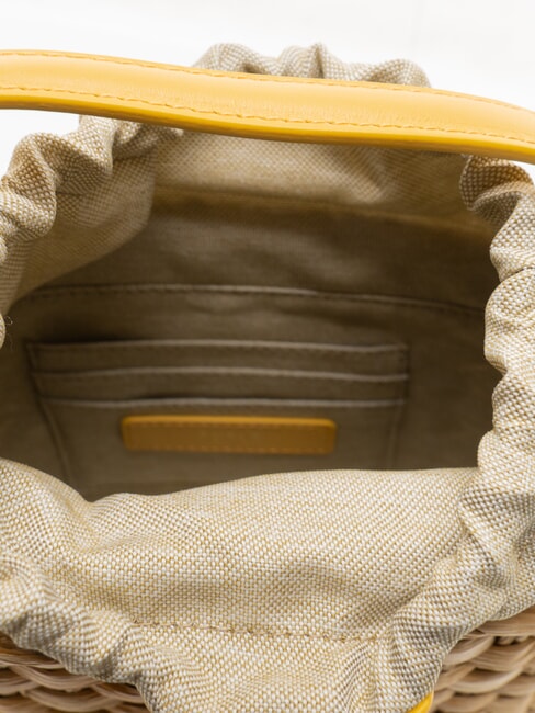 CAMPIONARIO - VIOLETTA  Geantă mini cu curea de umăr cremă naturală - Genți femei