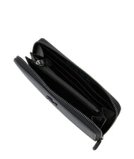 GABS GMONEY17 Portofel mare din piele cu fermoar cerneală albastră - Portofele femei - 4