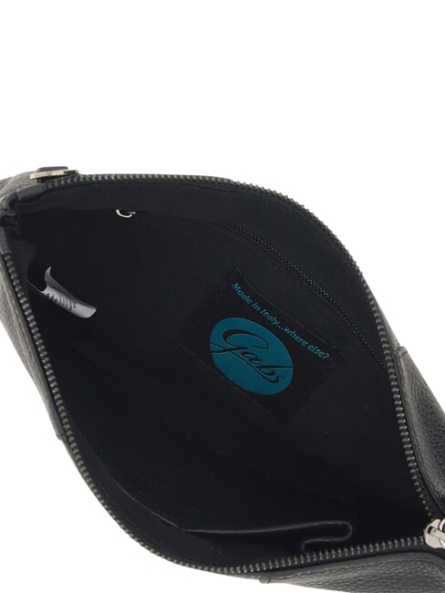 BEYONCE Geantă tip clutch din piele de mărime medie cu curea de umăr negru - Genți femei