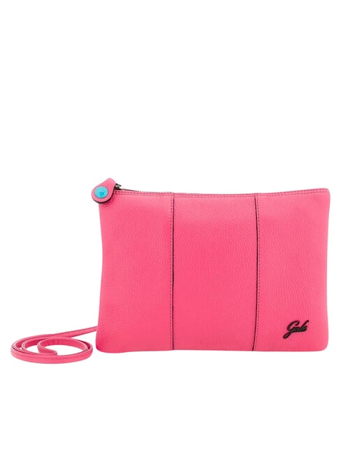 BEYONCE Geantă tip clutch din piele de mărime medie cu curea de umăr begonie - Genți femei