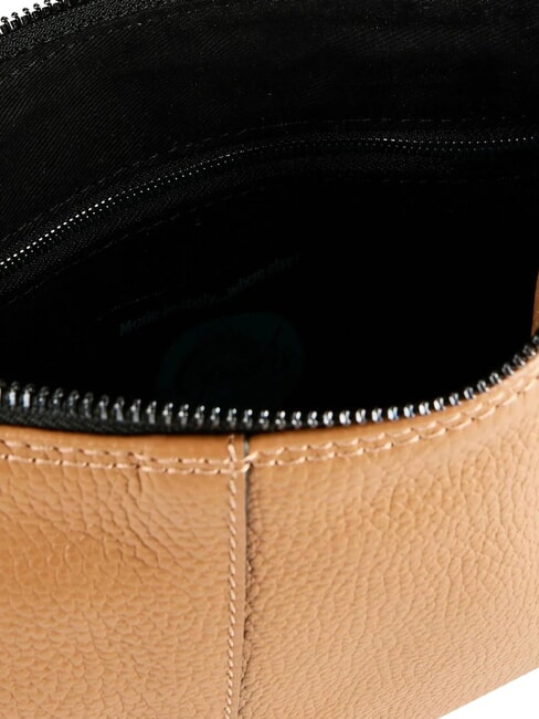 BEYONCE Geantă tip clutch din piele de mărime medie cu curea de umăr capră neagră - Genți femei