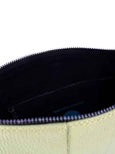 BEYONCE Geantă tip clutch din piele de mărime medie cu curea de umăr celadon - Genți femei