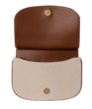 RALPH LAUREN MARCY Geantă mini, cu curea de umăr reglabilă alb/brun - Genți femei - 6