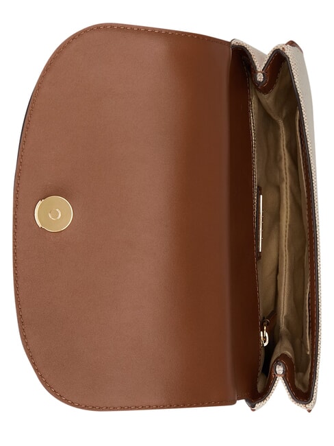 MARCY Geantă mini, cu curea de umăr reglabilă alb/brun - Genți femei