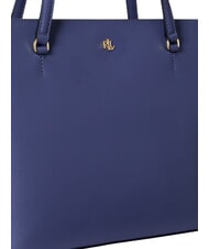 RALPH LAUREN KARLY Geanta de cumparaturi din piele Carson Blue - Genți femei - 6