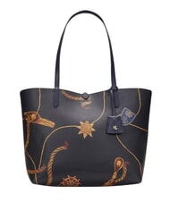 RALPH LAUREN Merrimack Cumpărător reversibil de umeri dungă bleumarin/subțire - Genți femei - 7