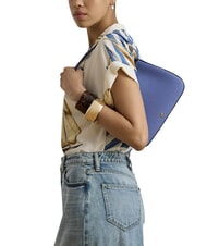 RALPH LAUREN DANNI Geanta de umar, cu bareta de umar, din piele Carson Blue - Genți femei - 3