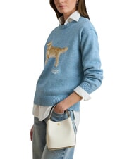 RALPH LAUREN REESE Geantă de m&acirc;nă, cu curea de umăr, din piele - Genți femei