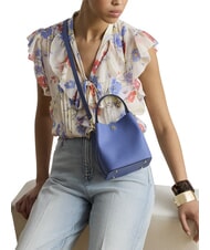 RALPH LAUREN REESE Geantă de m&acirc;nă, cu curea de umăr, din piele Carson Blue - Genți femei - 2