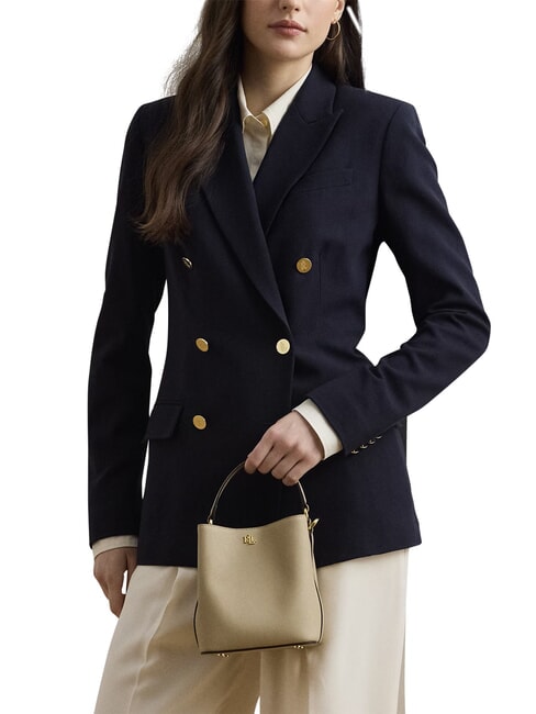 REESE Geantă de m&acirc;nă, cu curea de umăr, din piele bej deschis - Genți femei