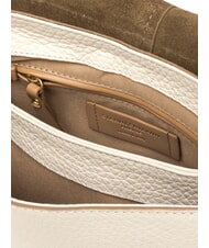 GIANNI CHIARINI HELENA ROUND Geantă de m&acirc;nă, cu curea de umăr, din piele nisip - Genți femei - 4