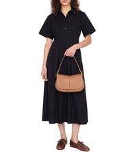 GIANNI CHIARINI HELENA ROUND Geantă de m&acirc;nă, cu curea de umăr, din piele lut - Genți femei - 7