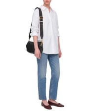 GIANNI CHIARINI HELENA ROUND Geantă de m&acirc;nă, cu curea de umăr, din piele negru - Genți femei - 8