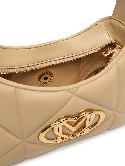 EMBOSSED Geantă de umăr taupe - Genți femei