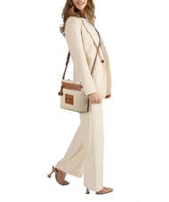 LOVE MOSCHINO STRAW CHIC Geantă de umăr mini natural/piele - Genți femei - 4