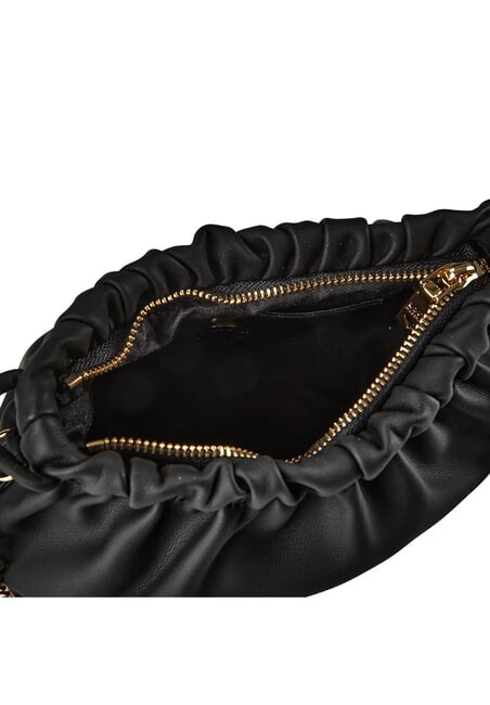 EMBOSSED Geantă de umăr negru - Genți femei