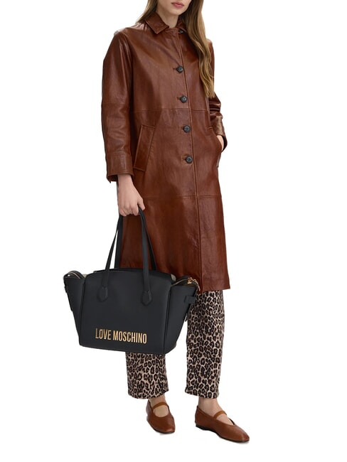 BOLD LOVE Geantă de cumpărături de umăr negru - Genți femei