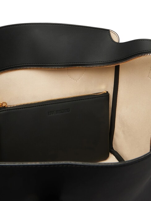 BOLD LOVE Geantă de cumpărături de umăr negru - Genți femei