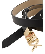 ARMANI EXCHANGE CINTURA Curea reversibilă din piele negru / nisipos - Curele - 3