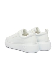ARMANI EXCHANGE SUPER Adidași din piele alb strălucitor - Pantofi femei - 3