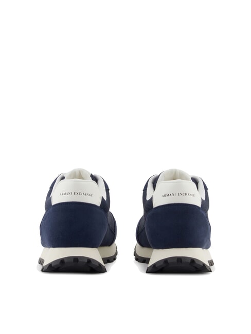 DROP MICROSUEDE Teniși cu logo contrastant bleumarin+alb-gălbui - Pantofi bărbați