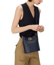 FURLA AMELIA Geantă mică tip găleată, de m&acirc;nă albastru cerneală - Genți femei - 2