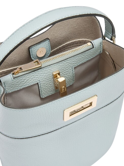 AMELIA Geantă mică tip găleată, de m&acirc;nă mugwort - Genți femei