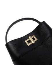 FURLA AMELIA Geantă mică tip găleată, de m&acirc;nă negru - Genți femei - 4