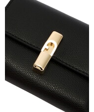 FURLA IRIDE Portofel compact din piele negru - Portofele femei - 4