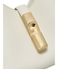 FURLA IRIDE Geantă de umăr mini, din piele CREMĂ - Genți femei - 5