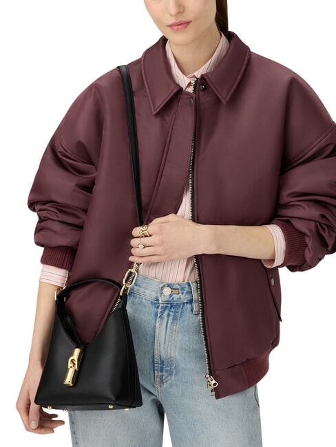 IRIDE Geantă de umăr mini, din piele negru - Genți femei